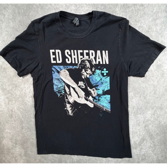Other - Ed Sheeran Mens Large T Shirt Black Divide World Tour 2018 Concert Graphic